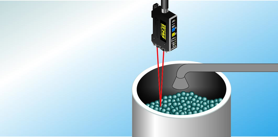 Detection of the fill level of the contents of a container