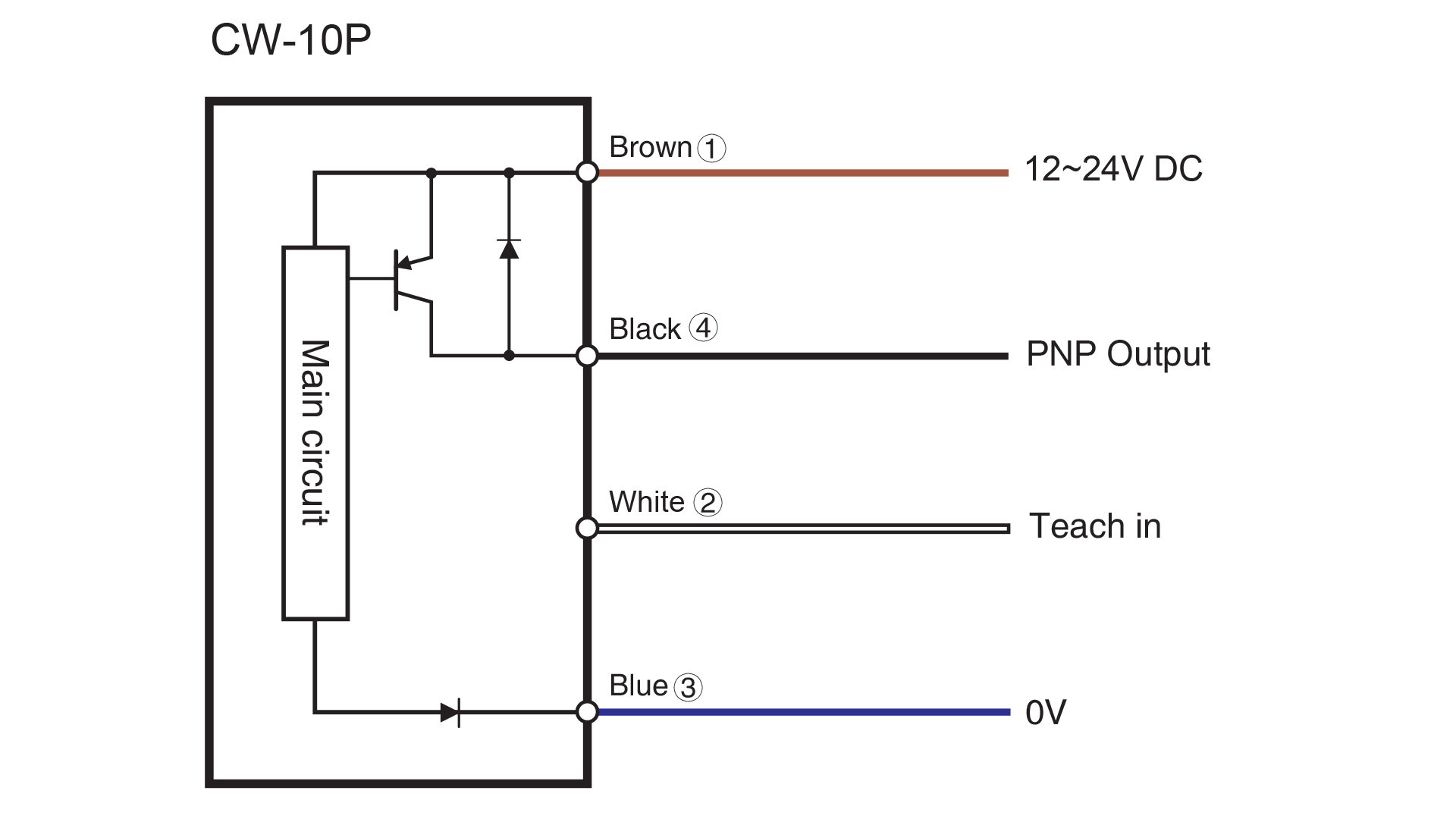 CW-10 Series Sensor Electrical Diagram